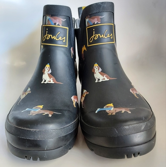 Joules Shoes Joules Wellibob Dog Print Rain Boots 7 Eu 38 Poshmark